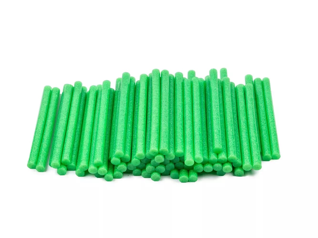 Wkłady do pistoletu do klejenia na gorąco zielone z brokatem (brokat) średnica 11 mm, 1 kg