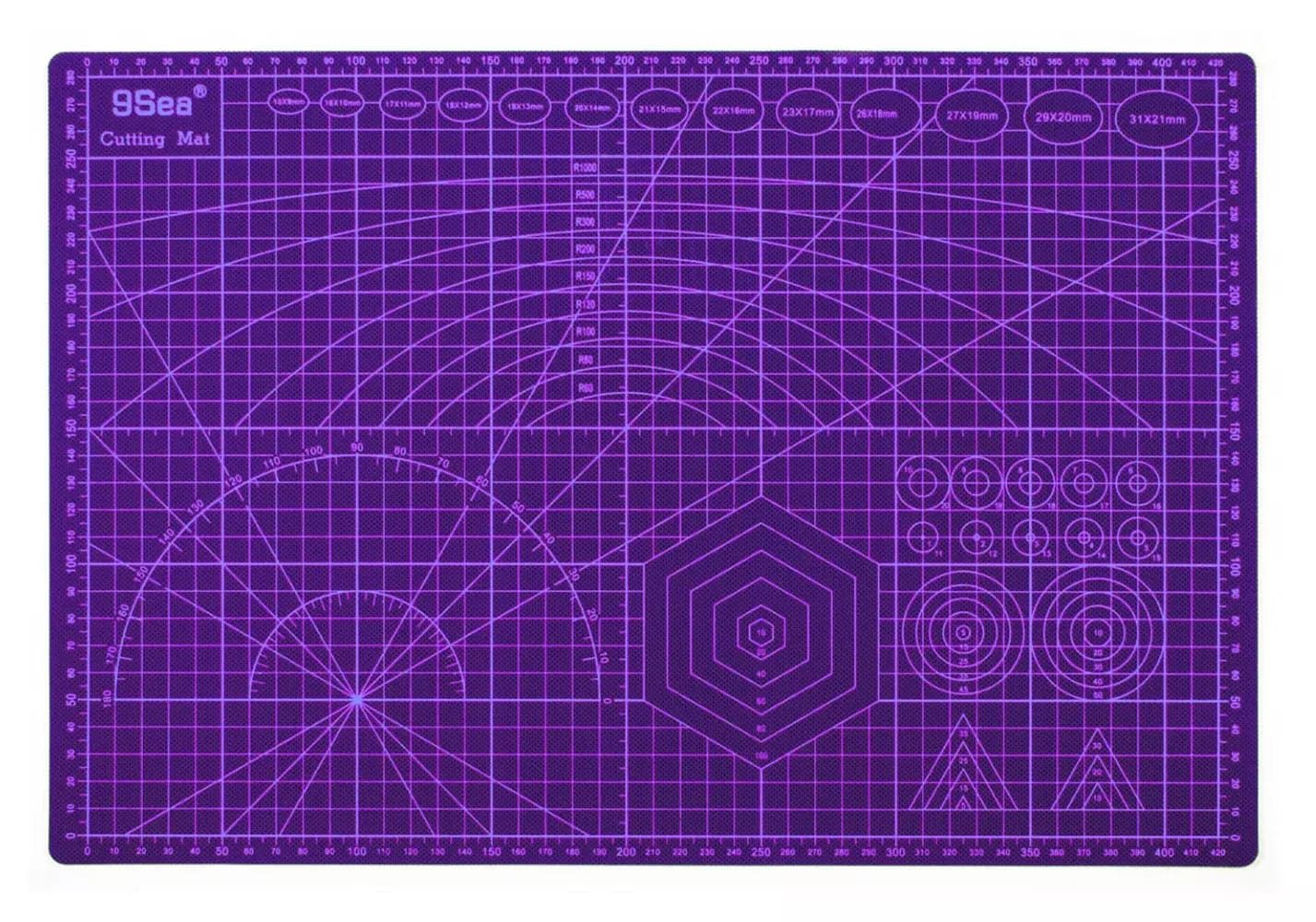 Podkładka do cięcia dwustronna A3 fioletowa 45x30cm – 2