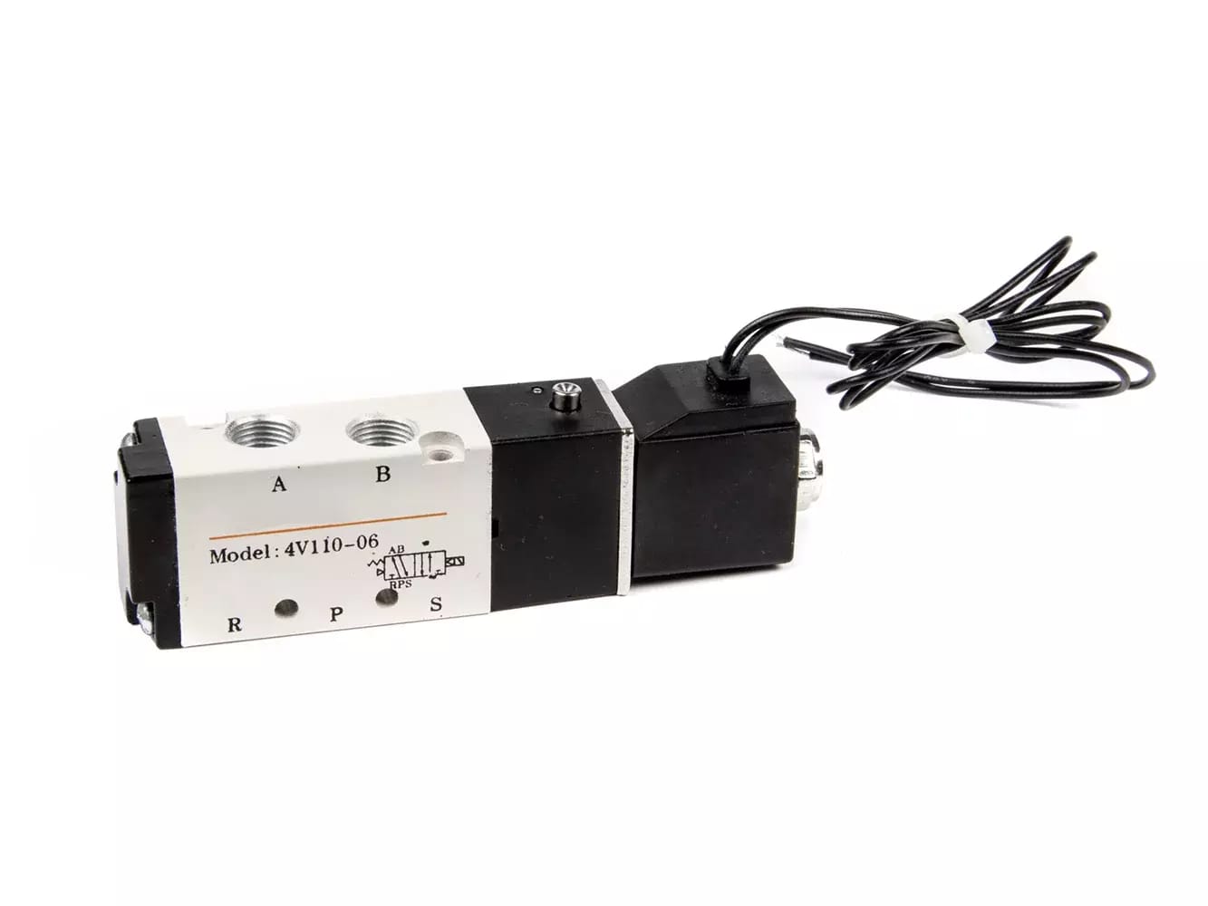 Elektrycznie sterowany zawór powietrza (elektromagnetyczny) DC12V G 1/8\" 4V110-06