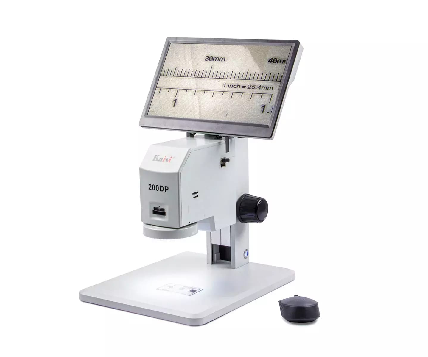 Cyfrowy mikroskop pomiarowy Kaisi 200DP z 12-calowym monitorem LCD