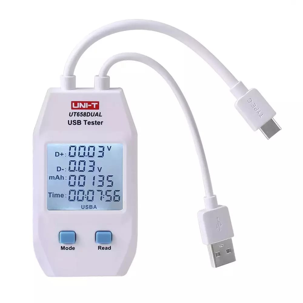 UNI-T UT-658D Tester pojemności USB z USB-C i USB-A