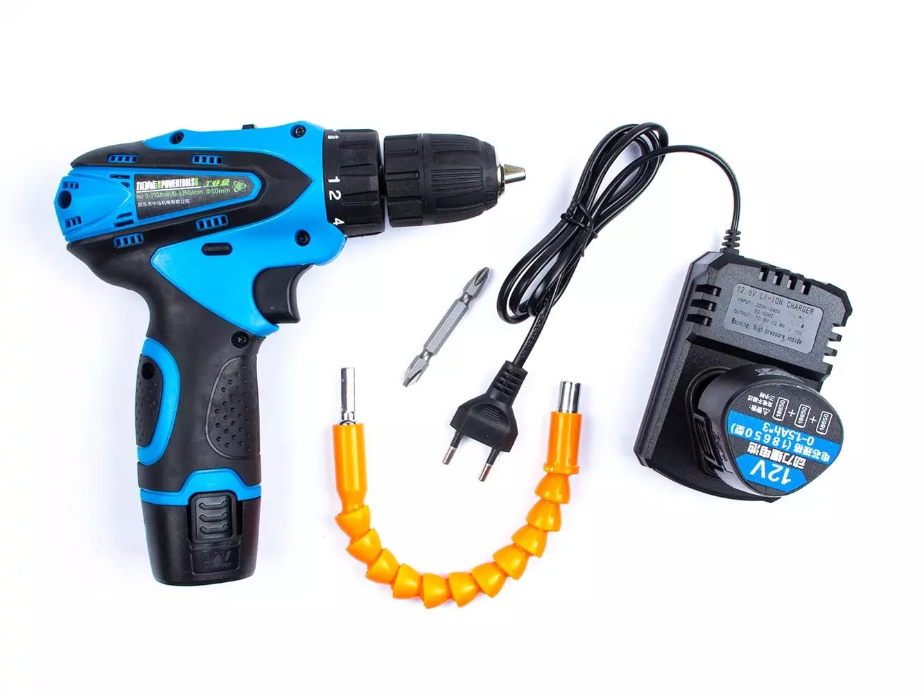 Akumulatorowa wiertarko-wkrętarka Powertools 12V Li-Ion + 2 akumulatory