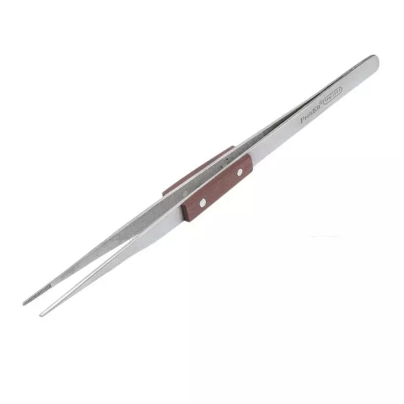 Pęseta uniwersalna 1Pk-119T z drewnianym uchwytem