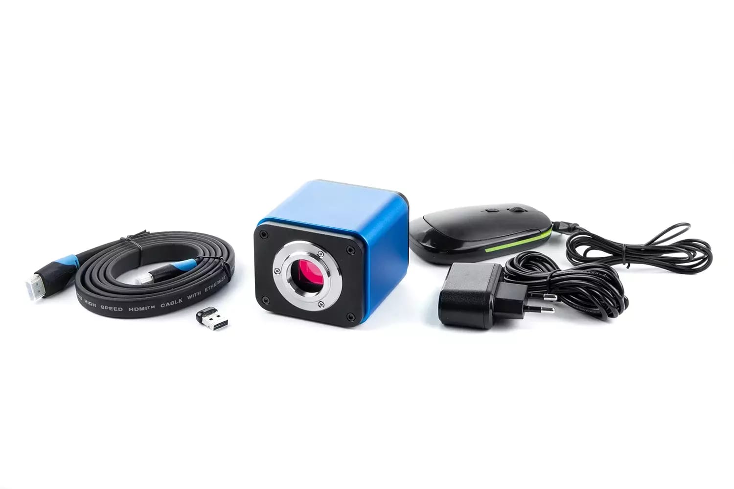 Inteligentna kamera mikroskopowa 2Mpix z autofokusem, HDMI, USB, Wifi, karta SD z oprogramowaniem pomiarowym