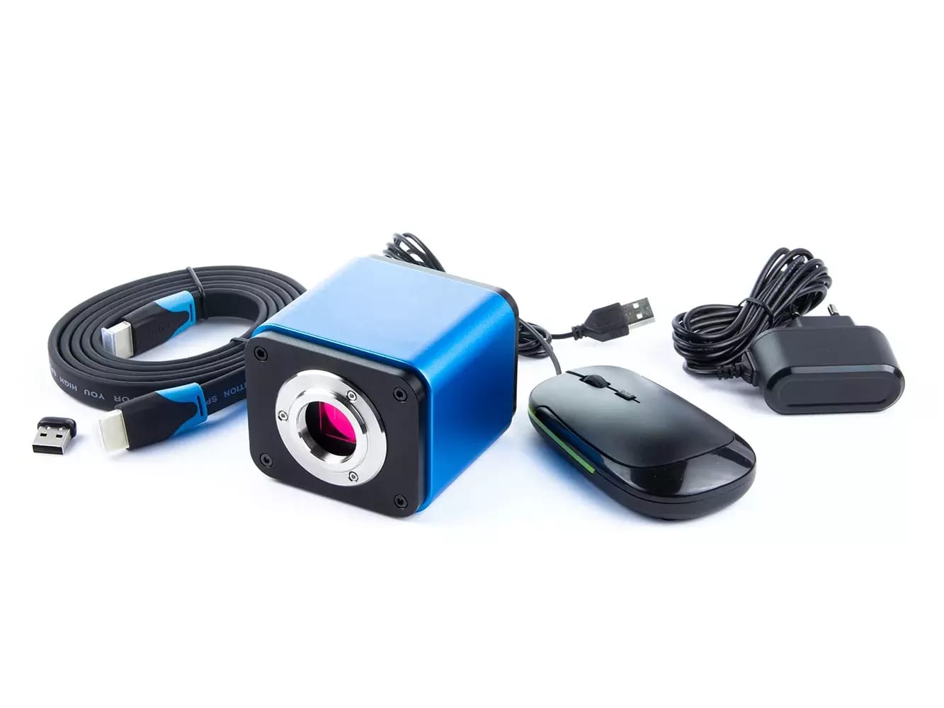 Inteligentna kamera do mikroskopów z autofokusem 5 Mpix, HDMI, USB, Wifi, kartą SD i oprogramowaniem pomiarowym