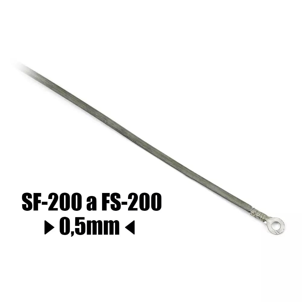 Drut oporowy do zgrzewarek FS-200 i SF-200 szerokość 0,5 mm długość 243 mm