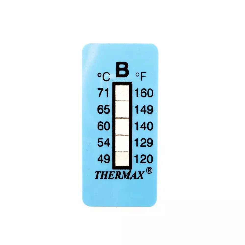 Samoprzylepny termometr/pasek wskaźnikowy nieodwracalny 49-71°C – 2
