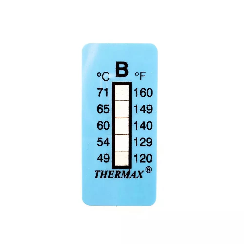 Samoprzylepny termometr/pasek wskaźnikowy nieodwracalny 49-71°C