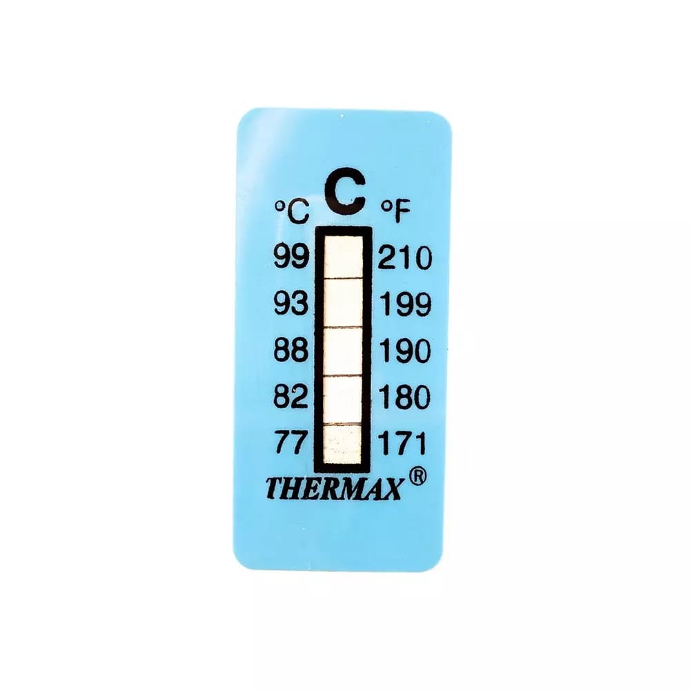 Samoprzylepny termometr/pasek wskaźnikowy nieodwracalny 77-99°C – 2