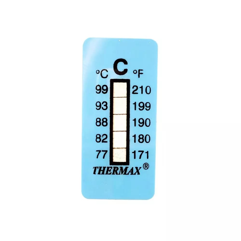 Samoprzylepny termometr/pasek wskaźnikowy nieodwracalny 77-99°C
