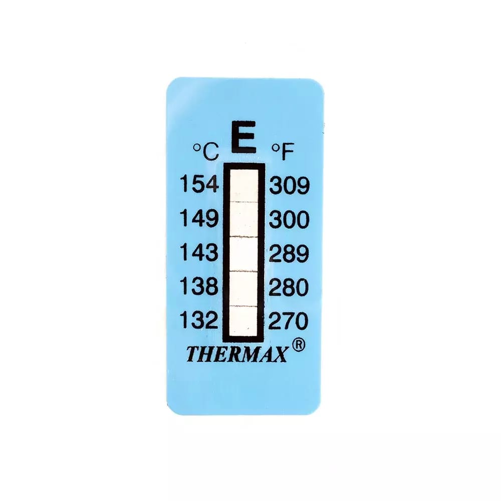 Samoprzylepny termometr/pasek wskaźnikowy nieodwracalny 132-154°C – 2