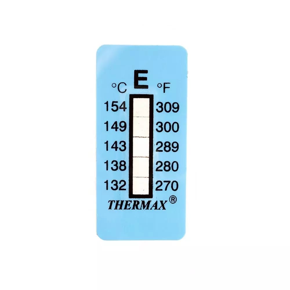 Samoprzylepny termometr/pasek wskaźnikowy nieodwracalny 132-154°C