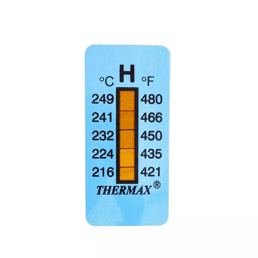Samoprzylepny termometr/pasek wskaźnikowy nieodwracalny 216-249°C