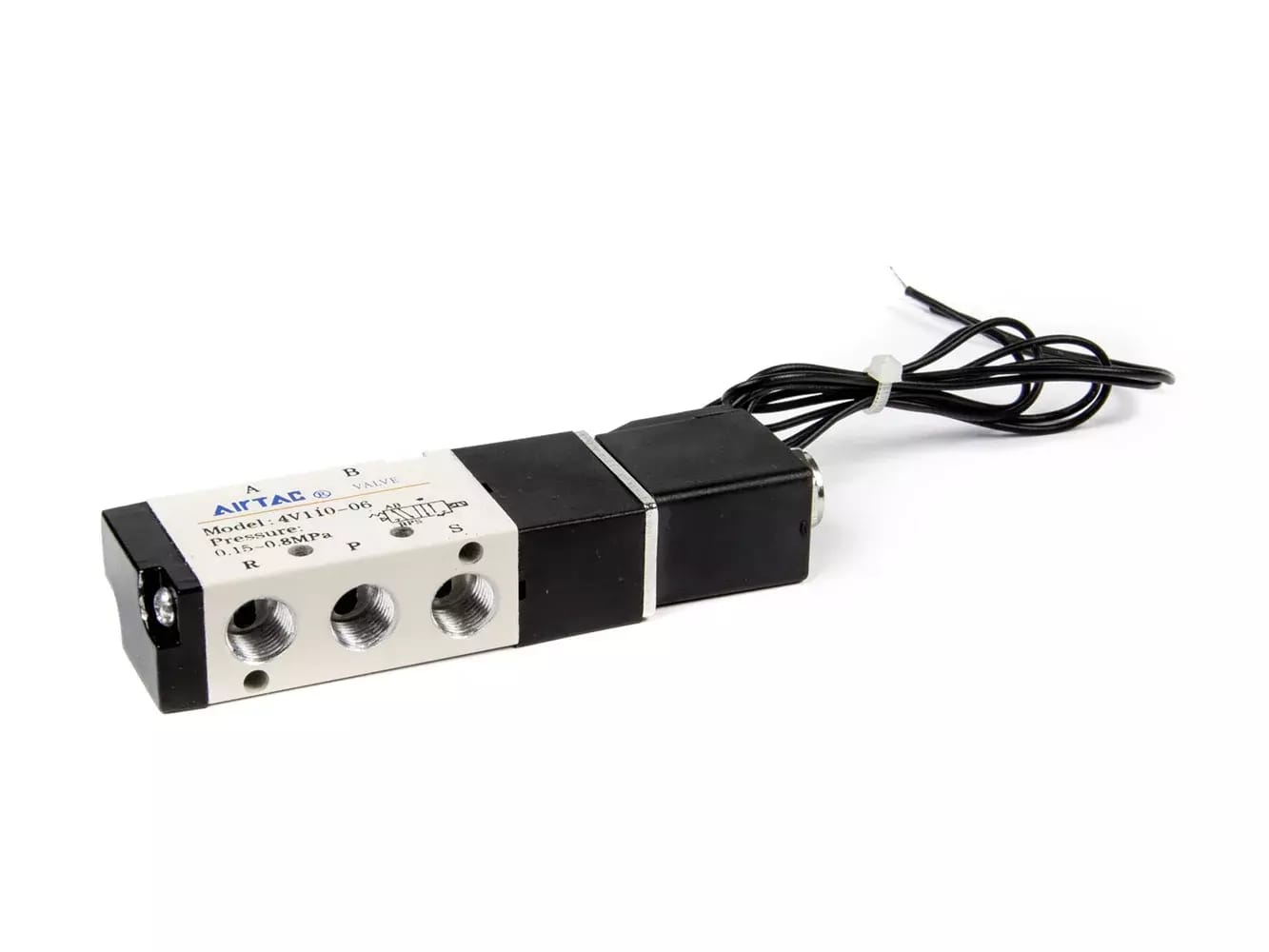 Elektrycznie sterowany zawór powietrza (elektromagnetyczny) DC24V G 1/8\" 4V110-06 – 2