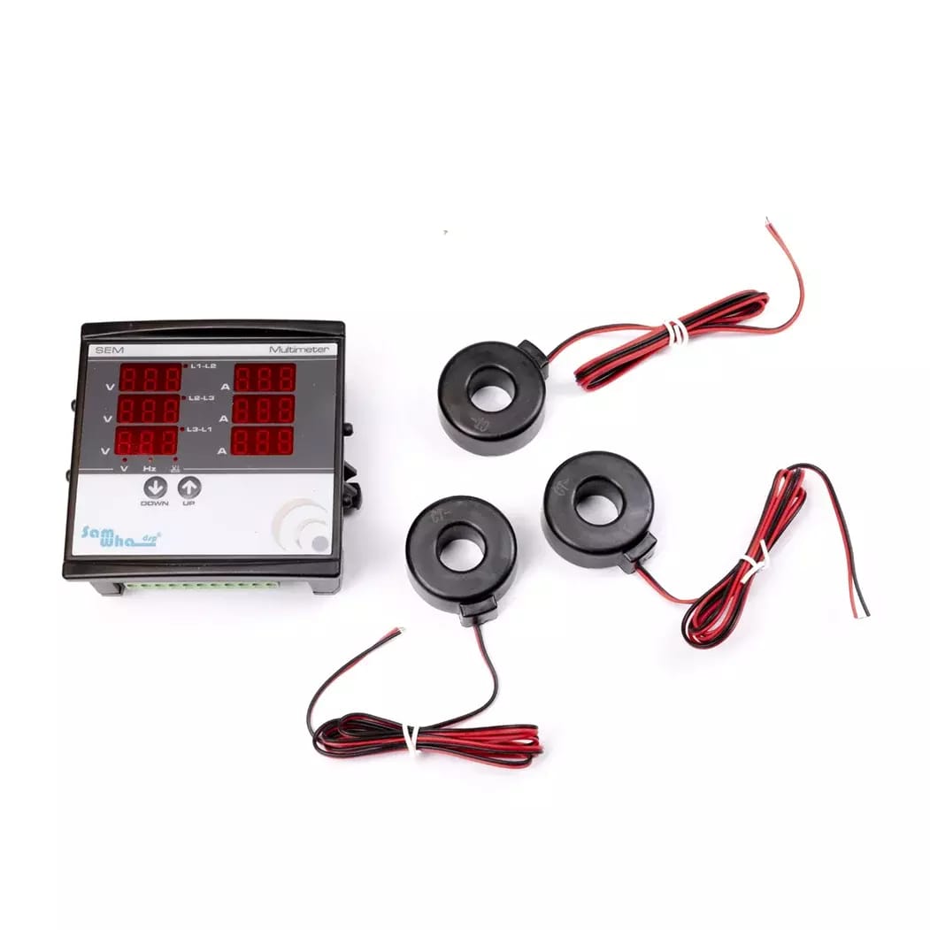 Multimetr panelowy 3-fazowy 100A 1-500V – 2