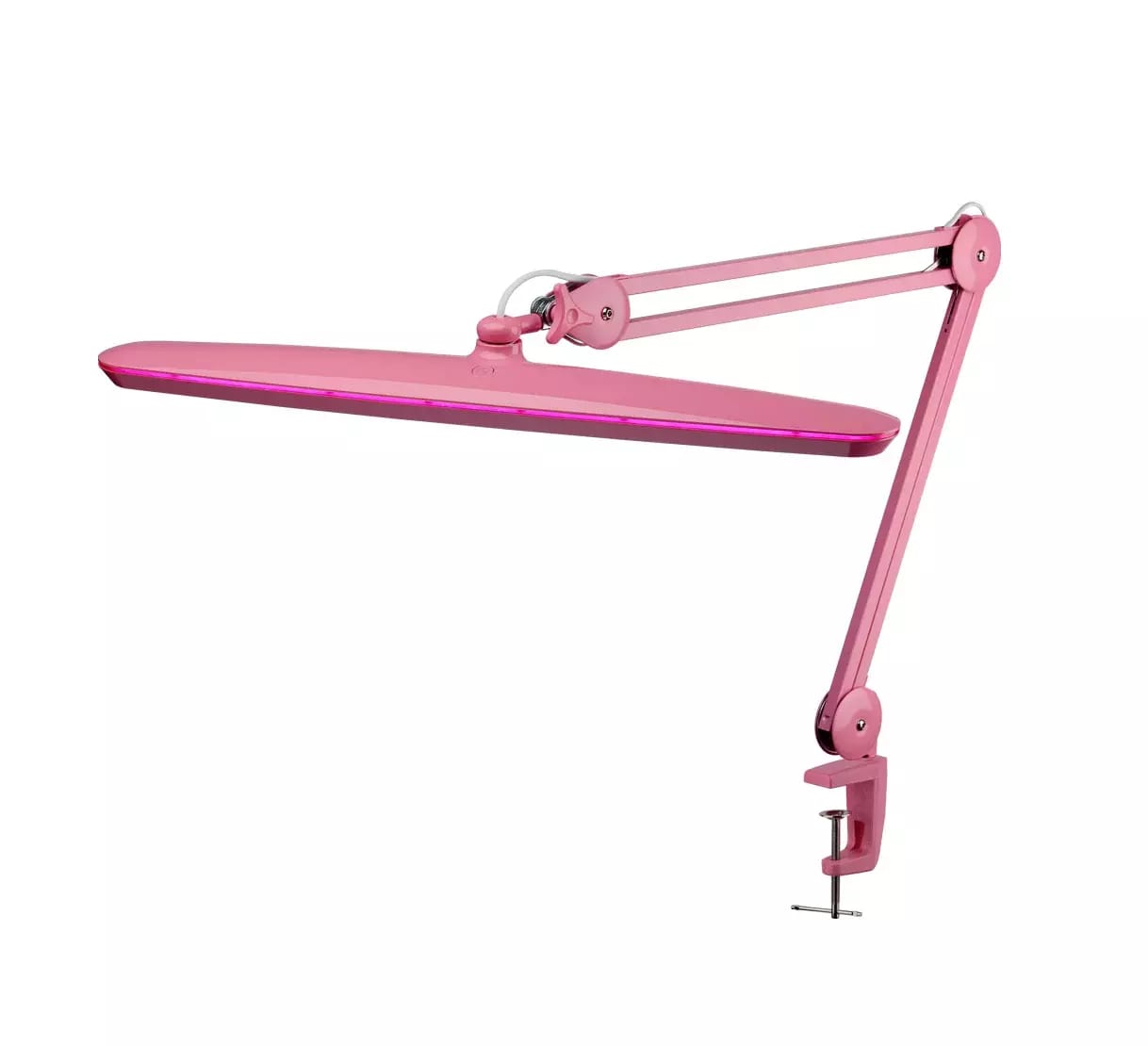Różowa kosmetyczna lampa stołowa LED - IB-9503 z regulacją jasności
