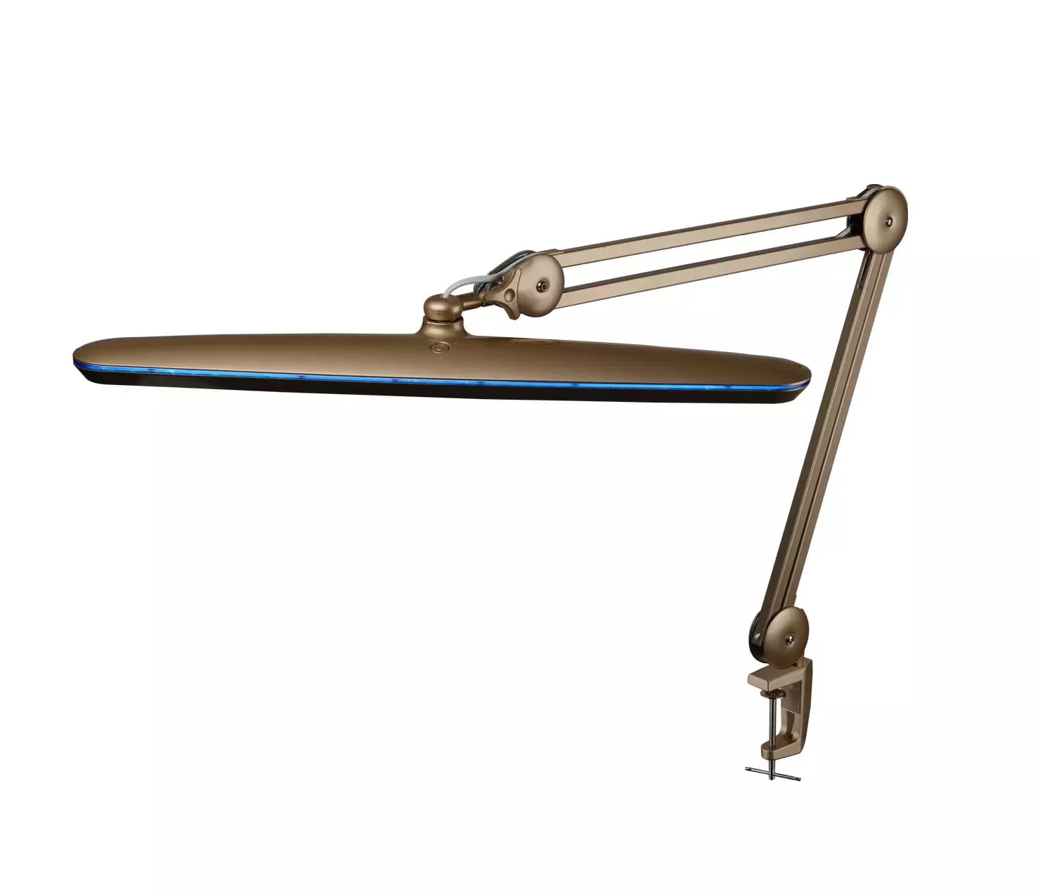 Złota ściemnialna lampa stołowa IB-9503 ze sterowaniem 117LED