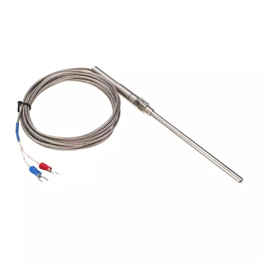 Termopara K 0~400℃ z gwintem M8 i gniazdem SS 100 mm - długość kabla 3 m