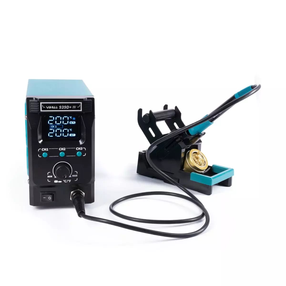 Stacja lutownicza YIHUA 939D+-IV ESD 90W z zakresem temperatur 200-480°C