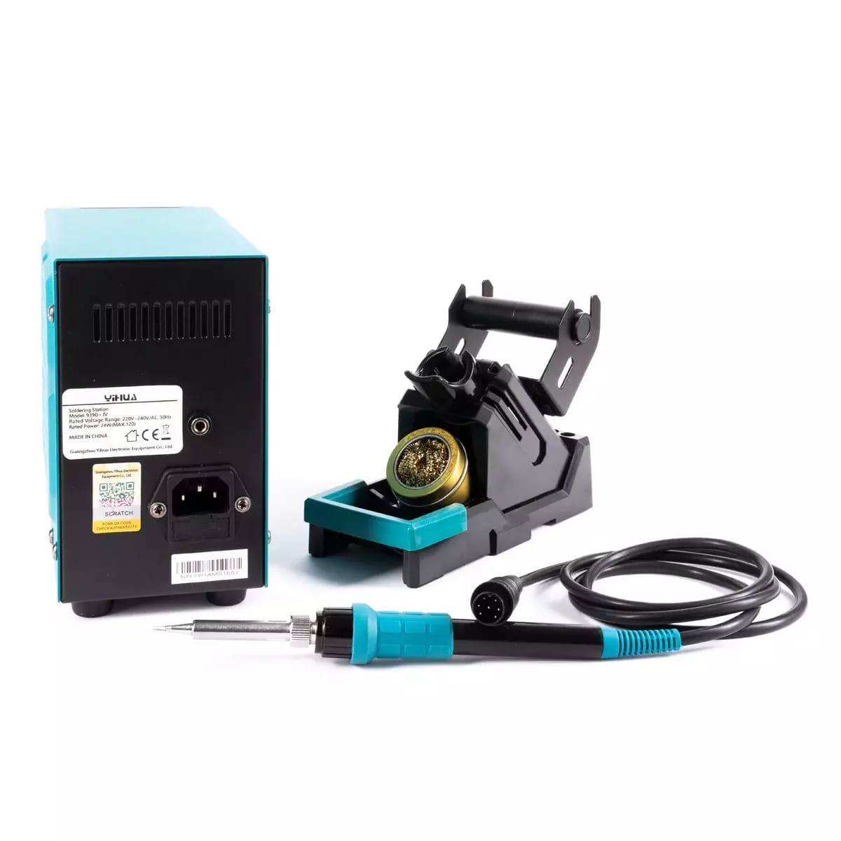 Stacja lutownicza YIHUA 939D+-IV ESD 90W z zakresem temperatur 200-480°C – 2