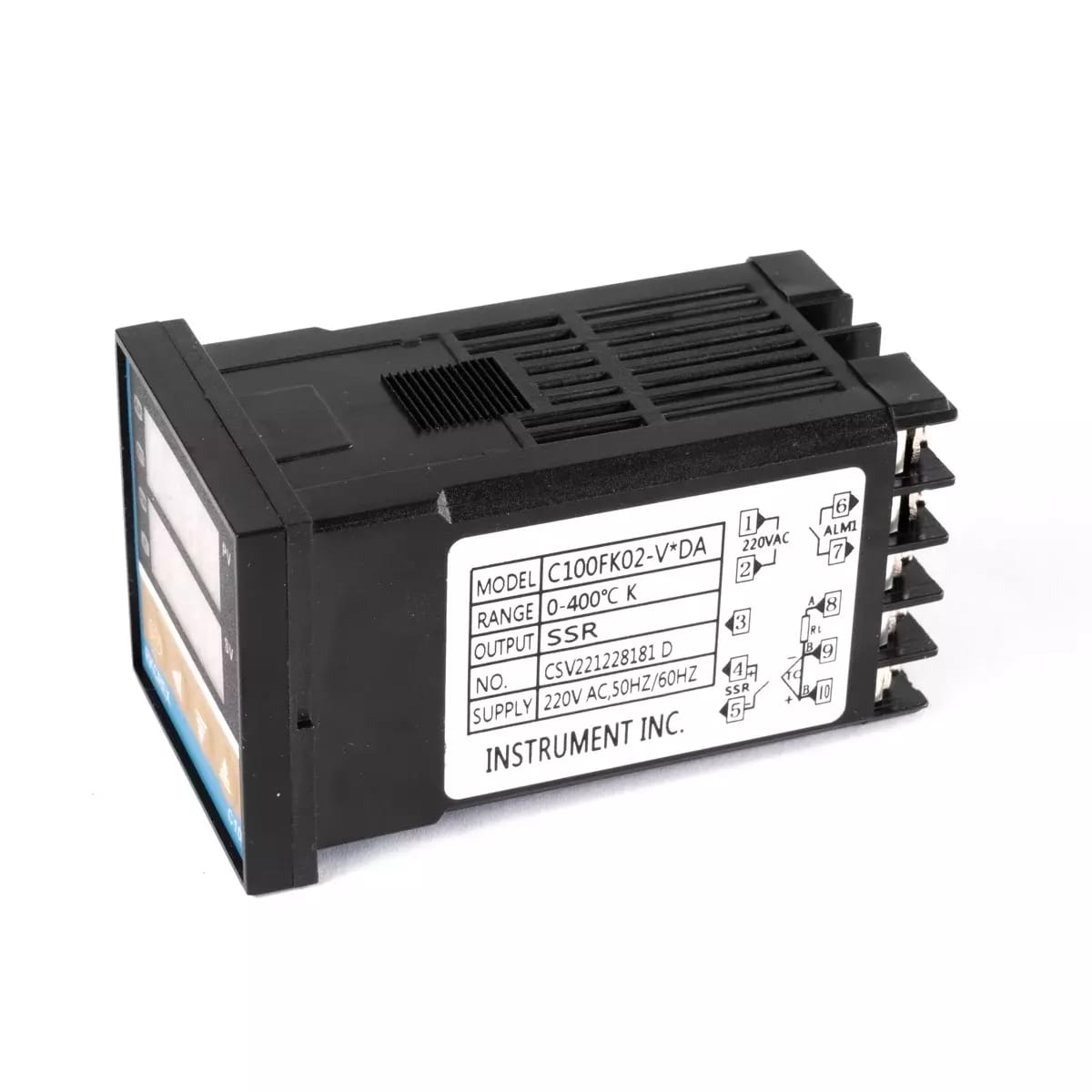 Regulator PID C100FK02-V*DA - zestaw z przekaźnikiem SSR i termoparą K do regulacji i sterowania ogrzewaniem – 2