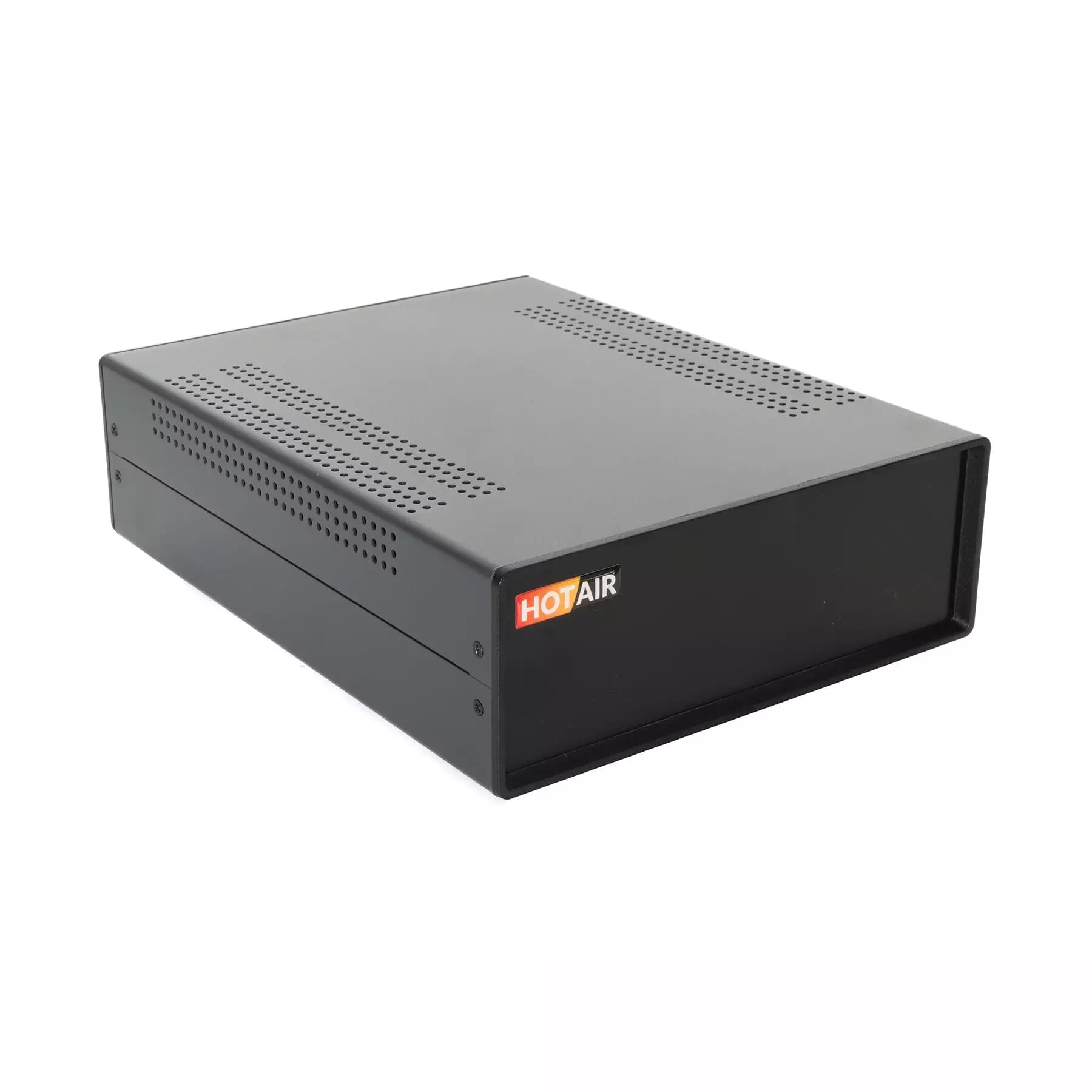 DIY czteroczęściowe metalowo-plastikowe pudełko na elektronikę 282x80x220mm - czarne
