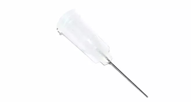 Przyklejone igły dozujące z kaniulą ze stali nierdzewnej 25,4 mm przezroczyste 27G 1 szt