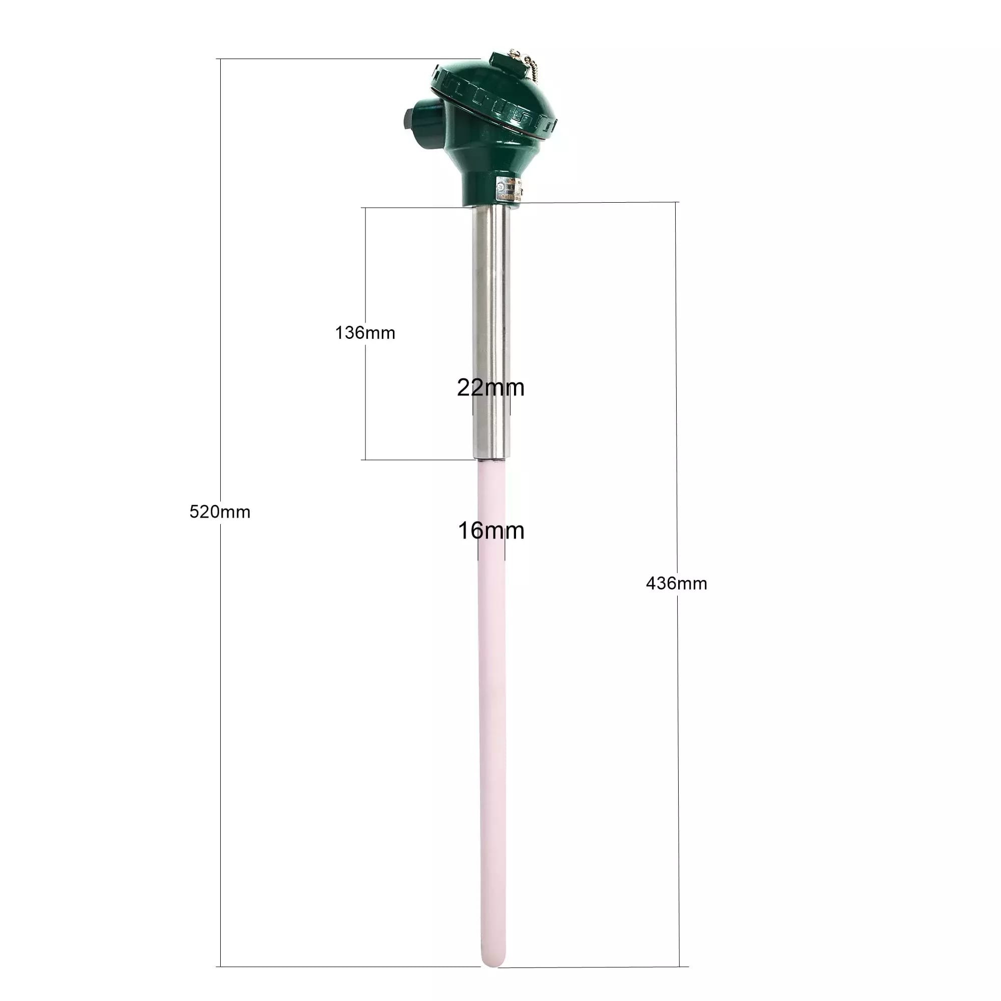 sonda temperatury WRN-122 (0-1300°C) do pieców przemysłowych i kremacyjnych – 2