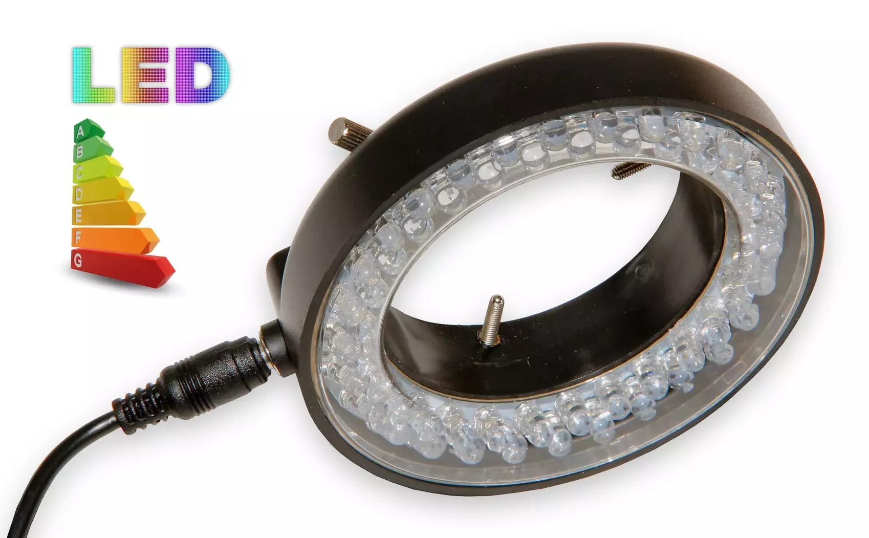 Lampa LED z regulacją natężenia światła do mikroskopów - 56 diod LED – 2