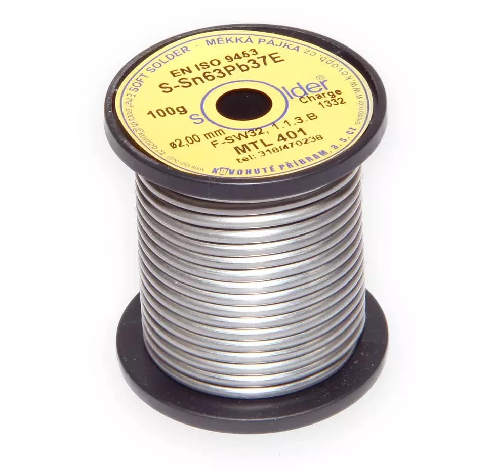 Lut ołowiowy S-Sn63Pb37E średnica 2 mm