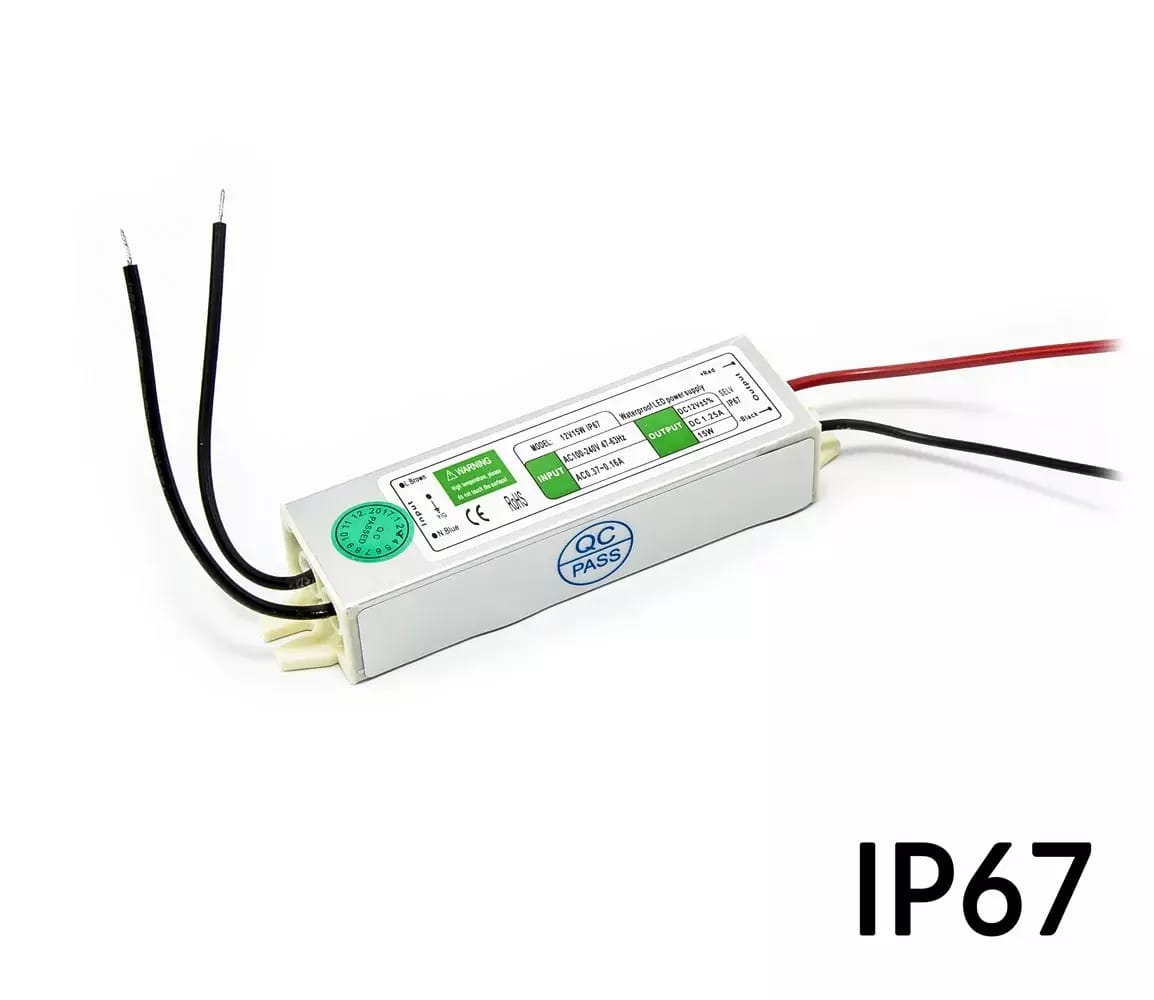 Wodoodporny zasilacz 12V 1.25A 15W