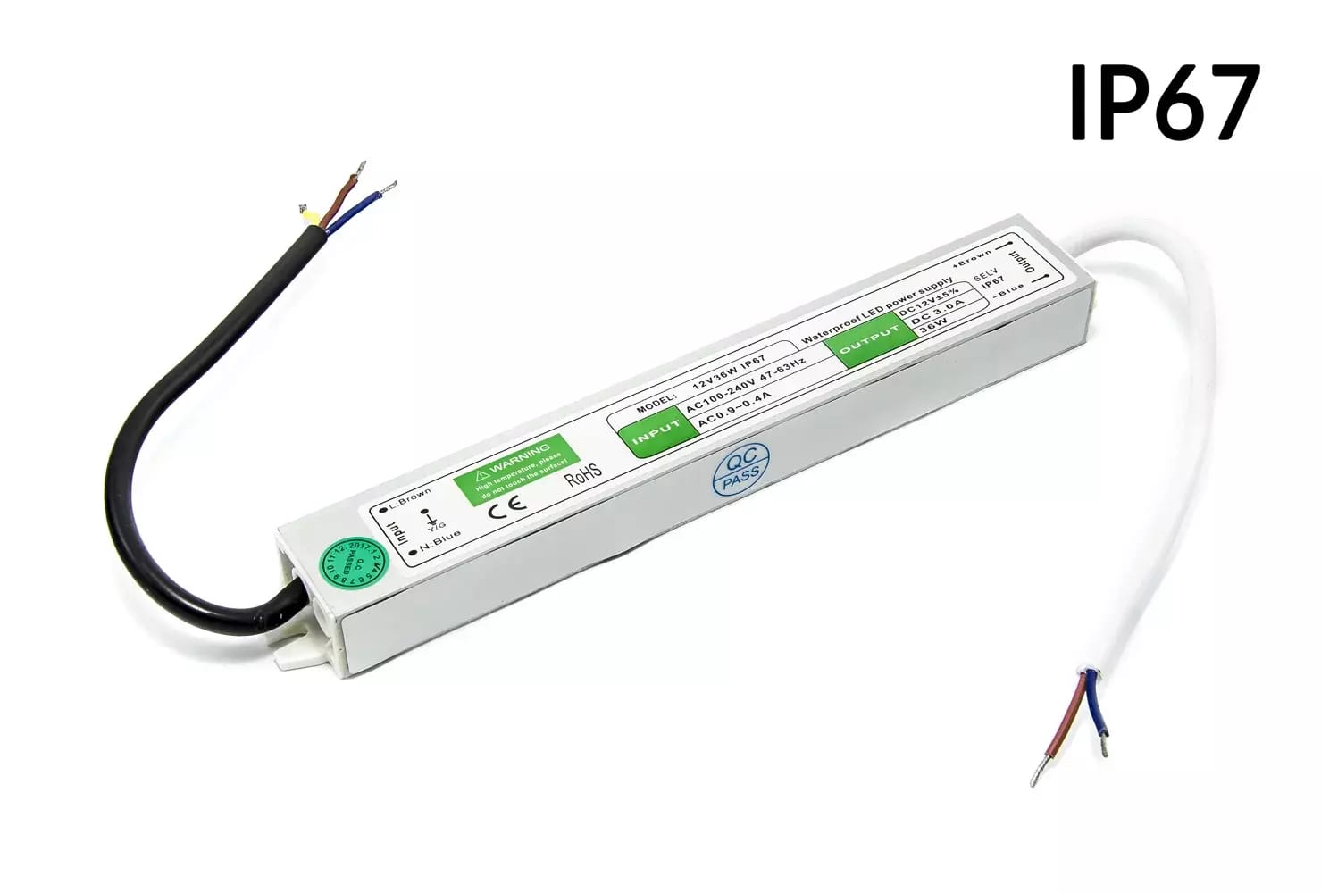 Wodoodporny transformator LED 12V 3A 36W