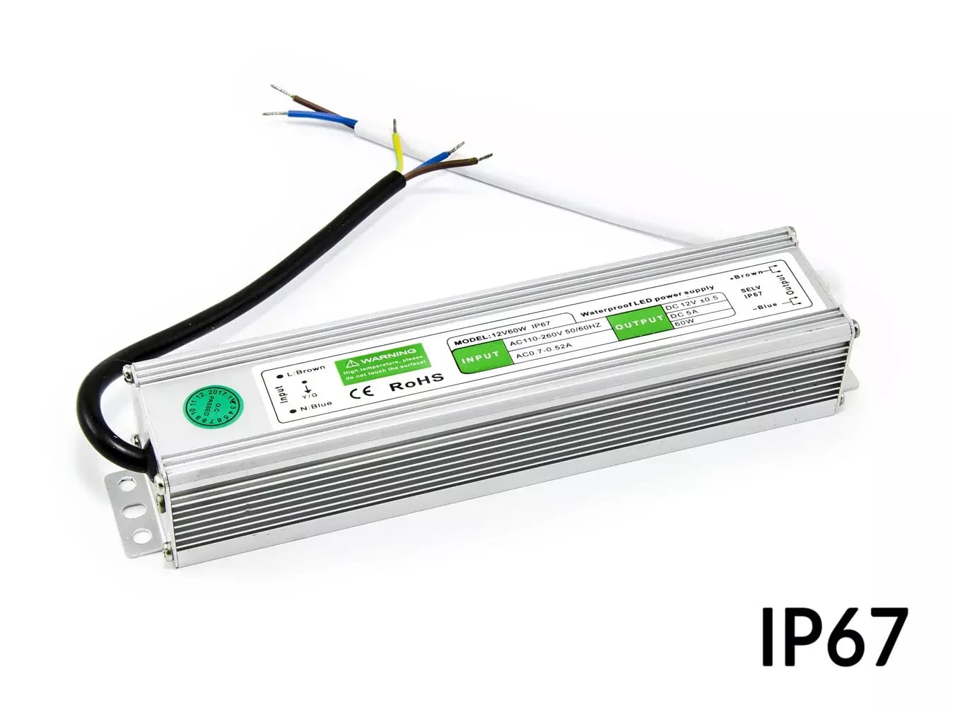 Wodoodporny zasilacz LED 12V 5A 60W