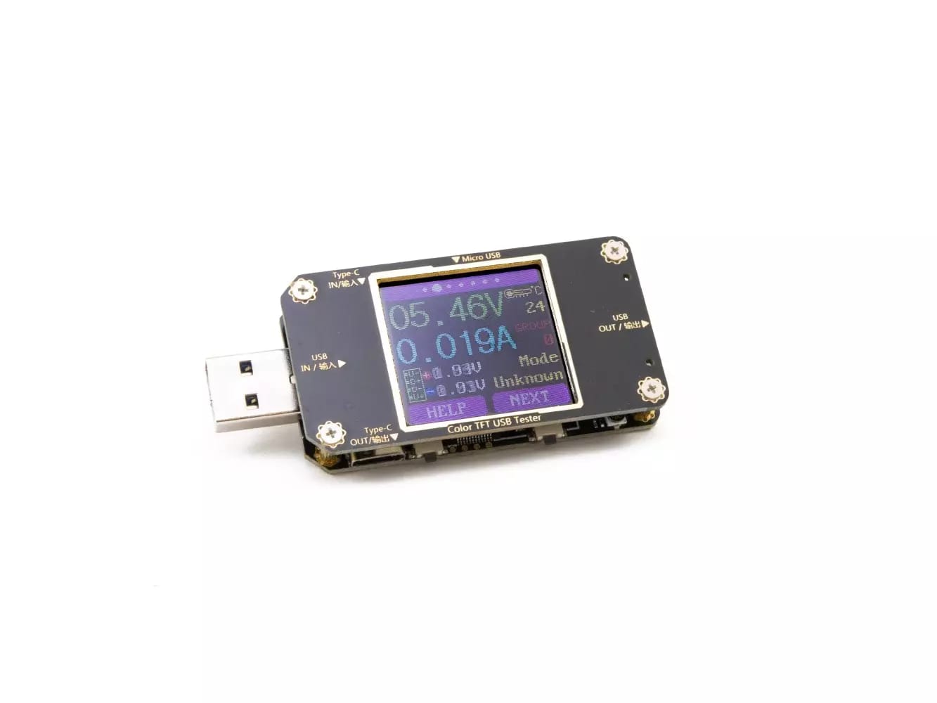 Profesjonalny multimetr USB z kolorowym wyświetlaczem LCD, oprogramowaniem PC, Bluetooth