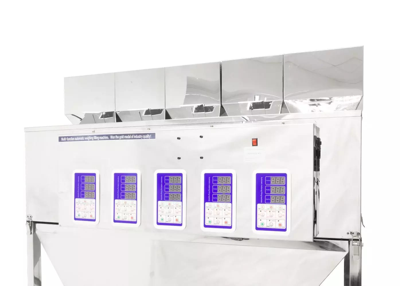 Pięciogłowicowy automatyczny dozownik do materiałów sypkich i mieszanek 5x 10-500g – 2