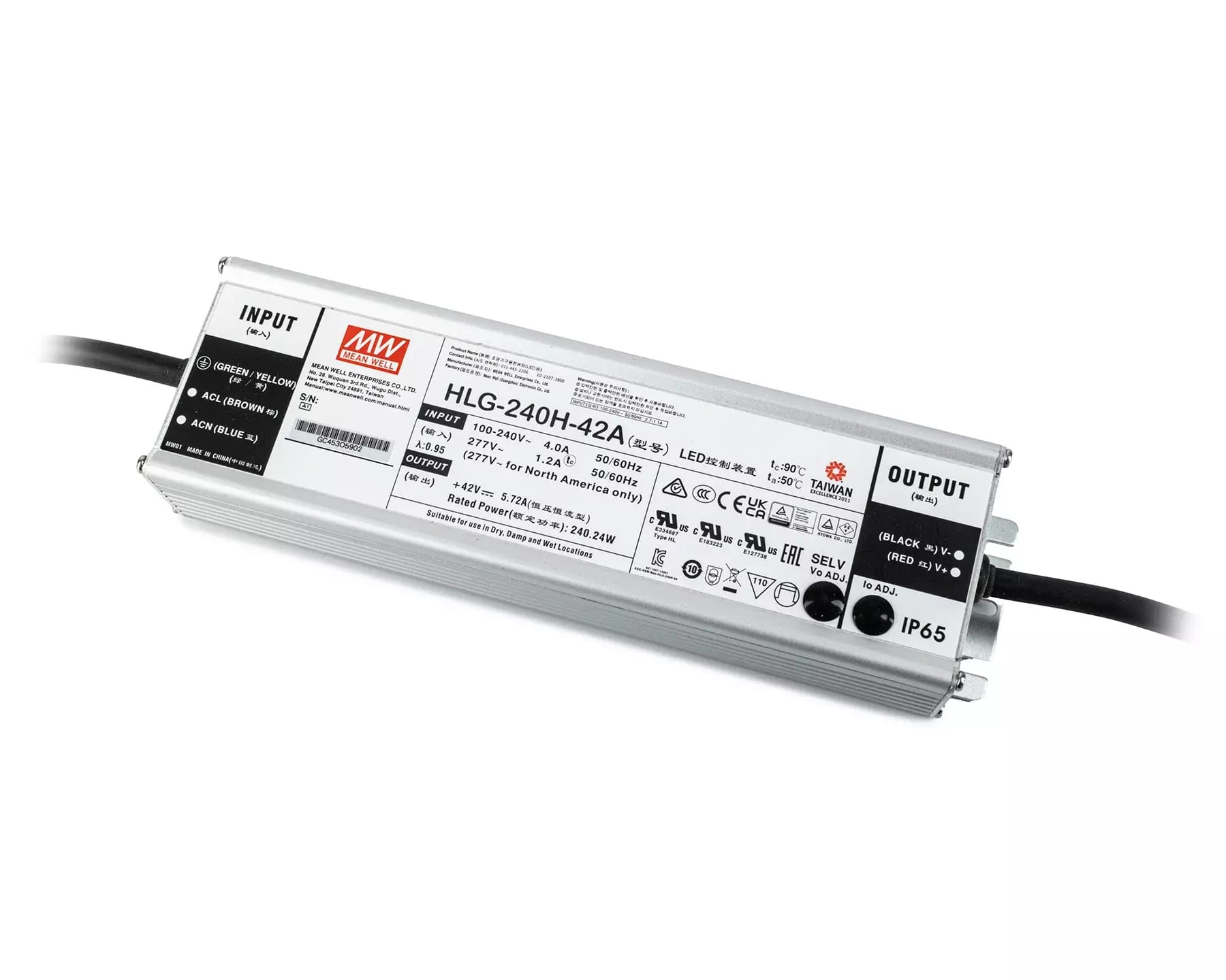 Zasilacz Mean Well HLG-240H-42A - 240W
