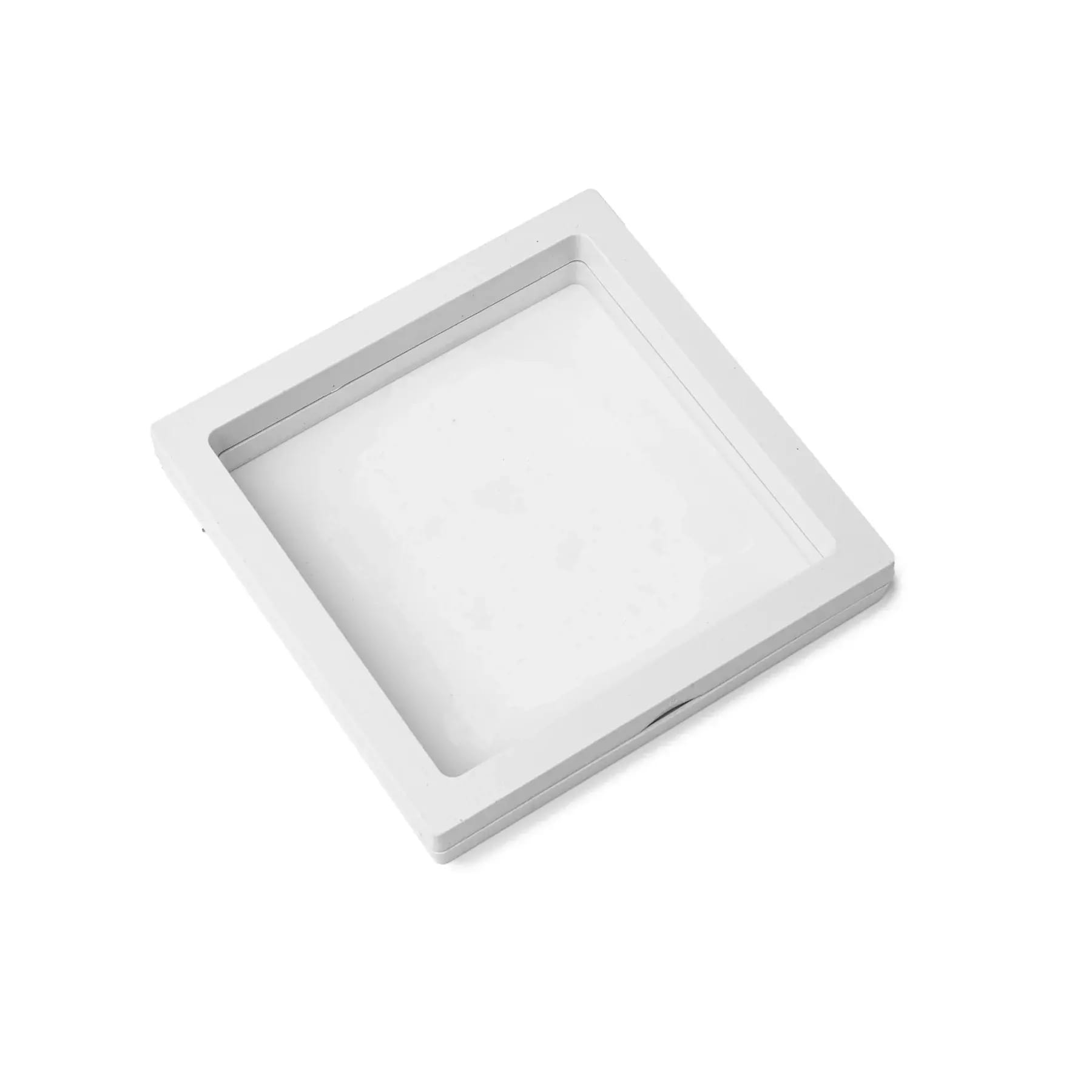 ramka pływająca 3D biała 14x14x2 cm